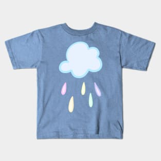 Pastel Rainbow Rain Cloud Kids T-Shirt